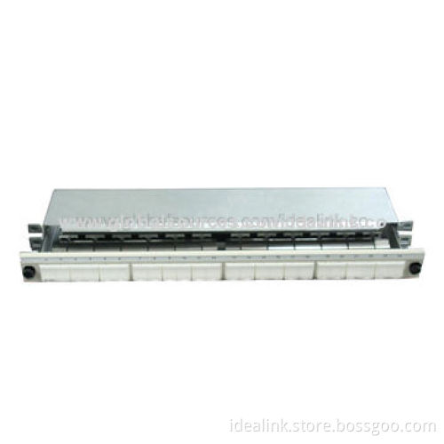 Cat5e/6 Patch Panel, Supports 22 to 26AWG Stranded Solid Wire, Ideal for Ethernet